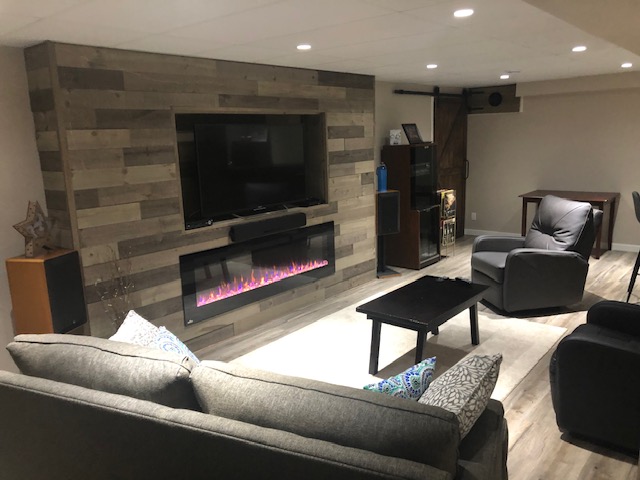 jtl construction basement renovation Rec room renovation project by JTL Construction Winnipeg